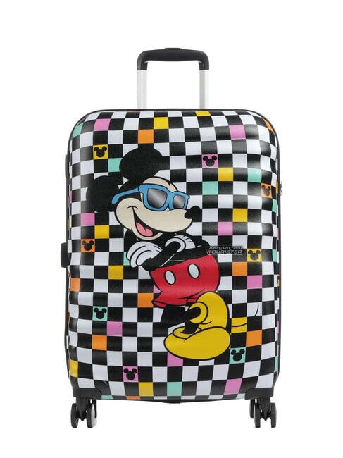AMERICAN TOURISTER WAVEBREAKER DISNEY  Trolley Medio  mickey check - Trolley Rigidi