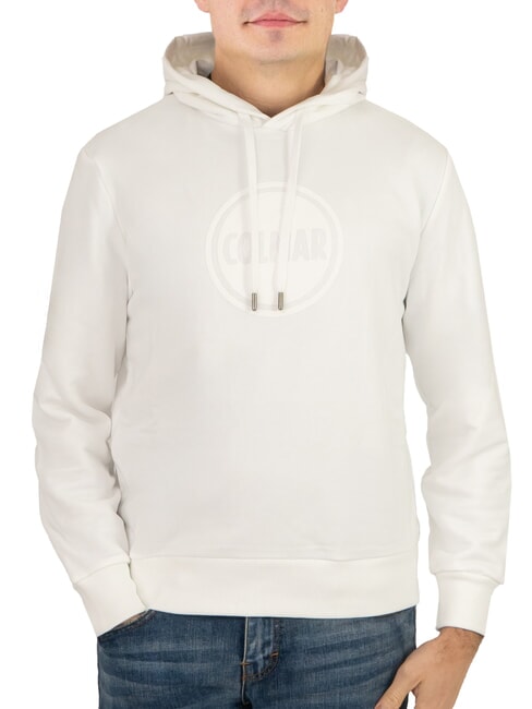 COLMAR CONNECTIVE Felpa con logo e cappuccio white - Felpe Uomo