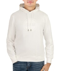 COLMAR CONNECTIVE Felpa con logo e cappuccio white - Felpe Uomo - 1