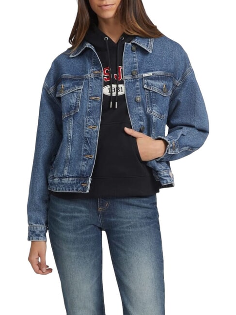GUESS JEANS OVERSIZE TRUCKER JACKET  Giacca in jeans gj medium wash - Giacche Donna