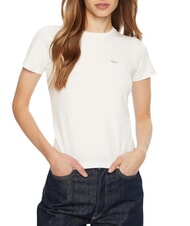 GUESS JEANS SS SLIM POCKET  T-shirt a maniche corte purwhite - T-shirt e Top Donna - 1