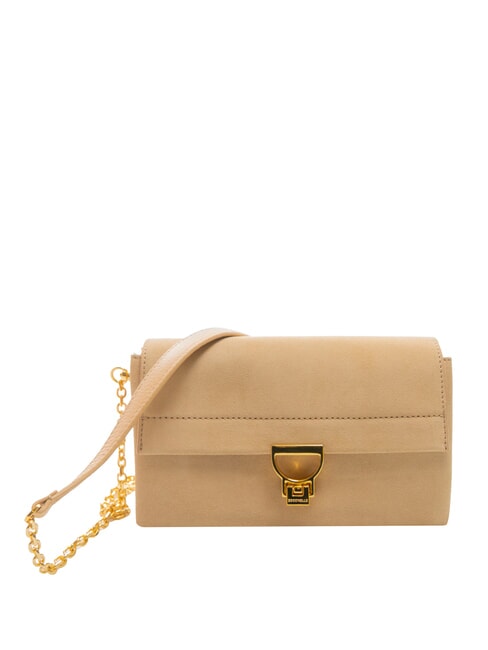 COCCINELLE ARLETTIS PRINT Borsa a mano pelle martellata toasted - Borse Donna