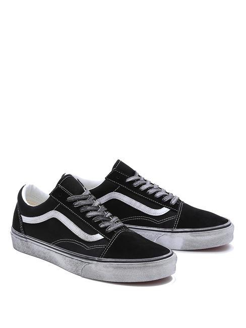 VANS UA OLD SKOOL  Sneakers in tela stressed black/white - Scarpe Unisex