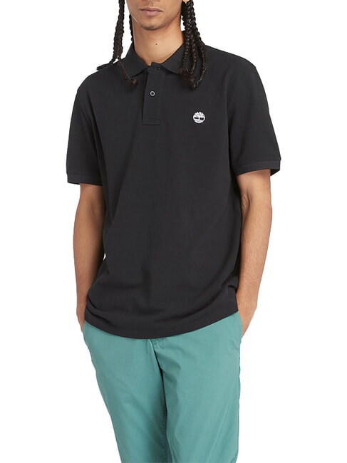TIMBERLAND MILLERS RIVER Polo piqué NERO - Polo Uomo
