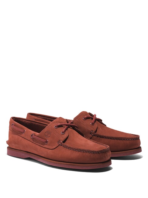 TIMBERLAND CLASSIC BOAT Scarpe da barca in suede dark red nubuck - Scarpe Uomo