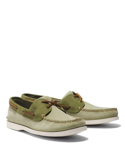 TIMBERLAND CLASSIC BOAT  Scarpe in pelle suede light green - Scarpe Uomo