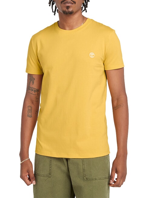 TIMBERLAND SS DUNRIVER CREW T-shirt in cotone mimosa - T-shirt Uomo