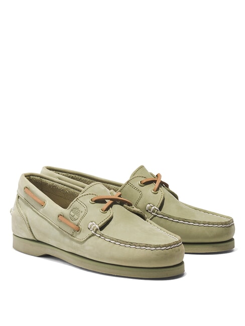 TIMBERLAND CLASSIC BOAT Scarpe da barca in pelle suede light green - Scarpe Donna