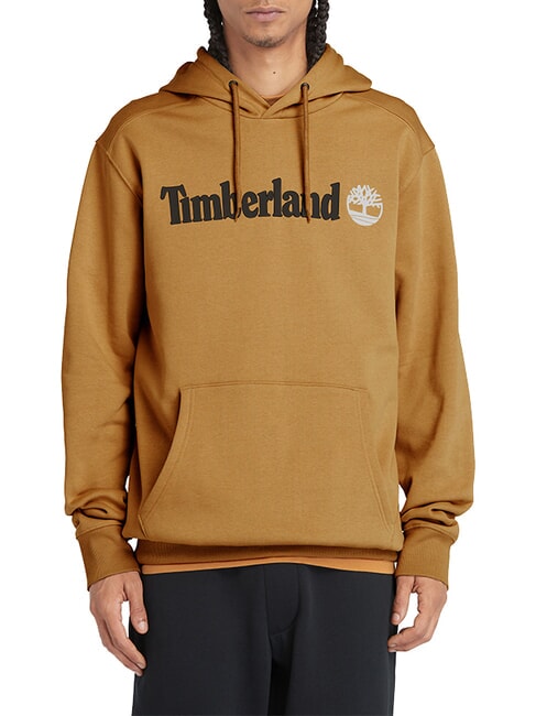 TIMBERLAND KENNEBEC RIVER TREE LOGO Felpa con cappuccio wheat boot - Felpe Uomo