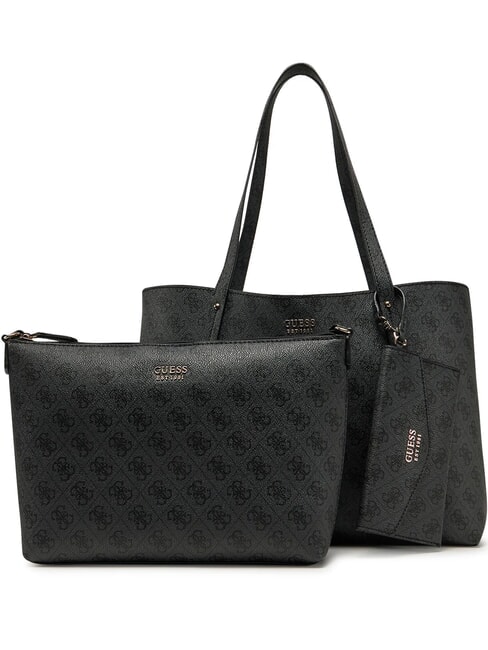 GUESS BRENTON  Borsa a spalla, con pochette coal - Borse Donna