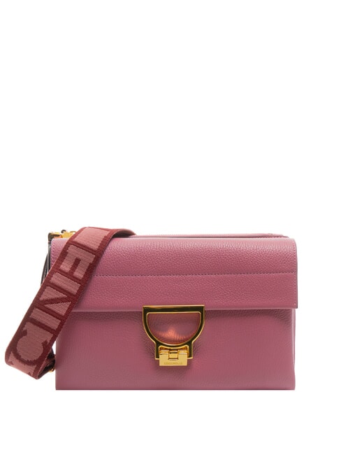 COCCINELLE ARLETTIS SIGNATURE Borsa in pelle con tracolla pulp pink - Borse Donna