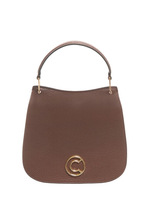 COCCINELLE LEILANI Borsa a mano piccola in pelle con tracolla carruba - Borse Donna