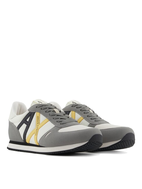 ARMANI EXCHANGE RIO Sneakers basse neutral grey+off wht - Scarpe Uomo