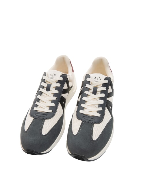 ARMANI EXCHANGE A|X LOGO Sneakers off white+dark grey - Scarpe Uomo