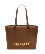 LOVE MOSCHINO BOLD LOVE Borsa shopping a spalla cammello - Borse Donna - 1