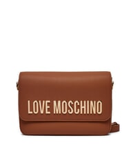 LOVE MOSCHINO LETTERING Borsa a tracolla noce - Borse Donna - 1
