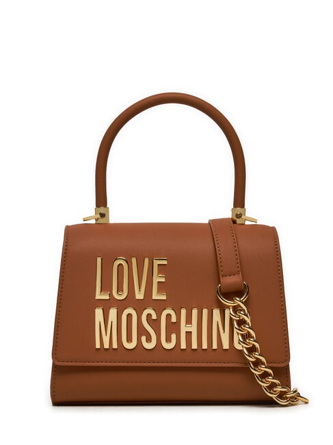 LOVE MOSCHINO LETTERING Mini Bag a mano, con tracolla noce - Borse Donna