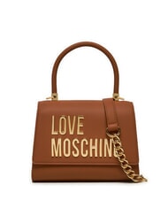 LOVE MOSCHINO LETTERING Mini Bag a mano, con tracolla noce - Borse Donna - 1