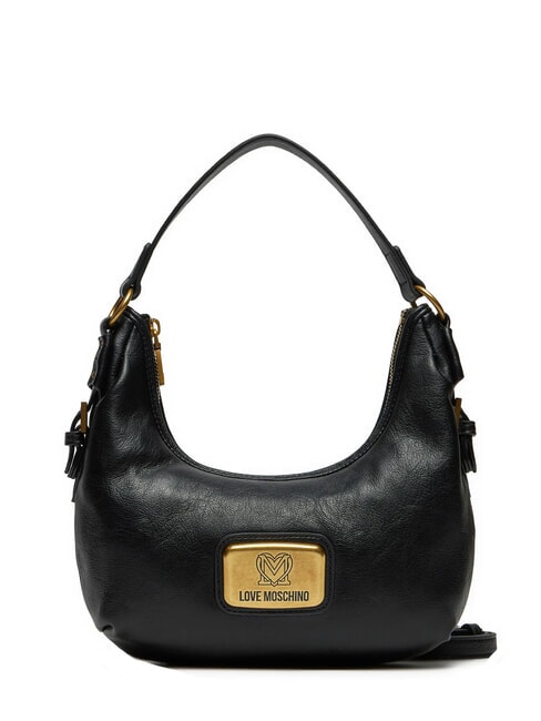 LOVE MOSCHINO ANCHOR Borsa Hobo a spalla, con tracolla Nero - Borse Donna
