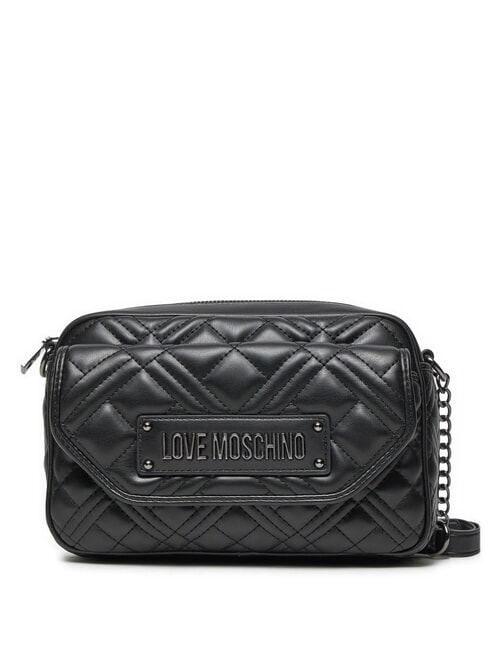 LOVE MOSCHINO QUILTED  Mini Camera Bag a tracolla Nero - Borse Donna