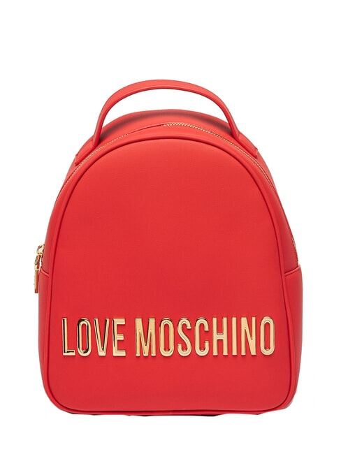 LOVE MOSCHINO GOLD LETTERING Zainetto ROSSO - Borse Donna