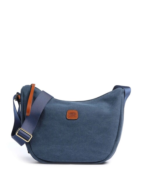BRIC’S SORRENTO LUNA Borsa mezzaluna in canvas blu - Borse Donna