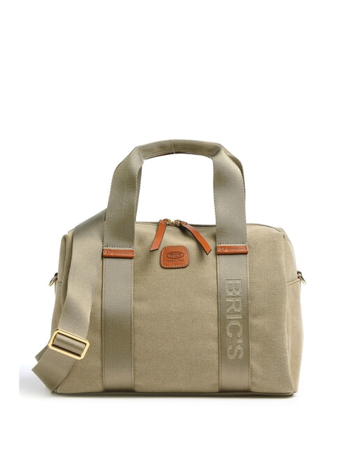 BRIC’S SORRENTO CAMILLA Borsa bauletto in canvas con tracolla oliva - Borse Donna