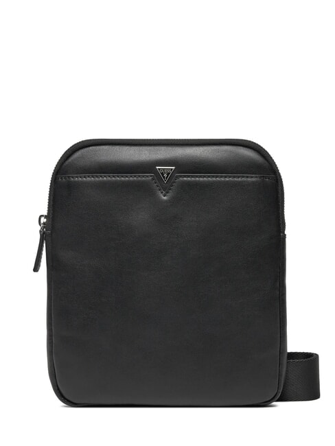 GUESS FIRENZE Borsello da uomo in pelle NERO - Tracolle Uomo