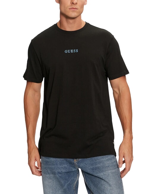 GUESS BASIC T-shirt stampa logo 4G jetbla - T-shirt Uomo
