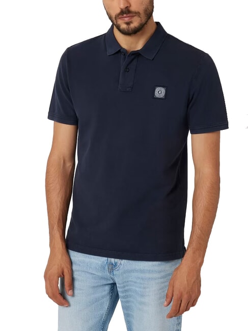 GUESS WASHED  Polo a maniche corte smartblue - Polo Uomo