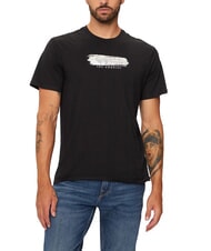 GUESS METALLIC LOGO T-shirt con stampa in rilievo - T-shirt Uomo