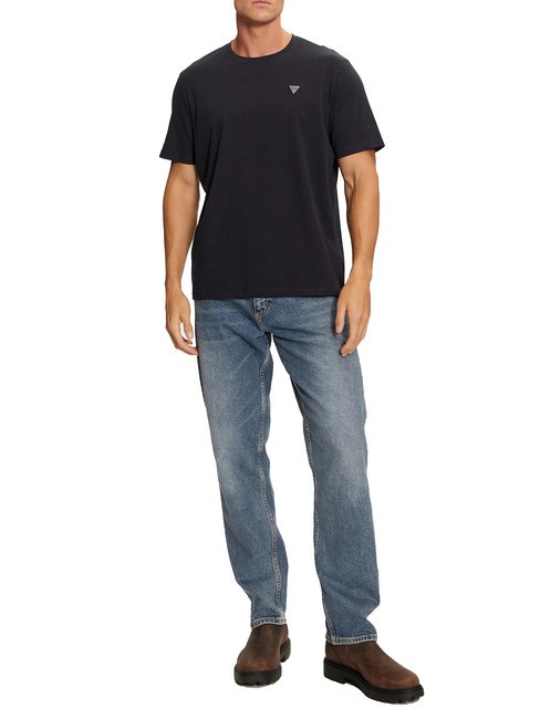 GUESS PATCH T-shirt in cotone jetbla - T-shirt Uomo