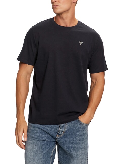 GUESS PATCH T-shirt in cotone smartblue - T-shirt Uomo