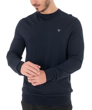 GUESS DANE TECH Maglia girocollo a manica lunga smartblue - Maglie Uomo - 1