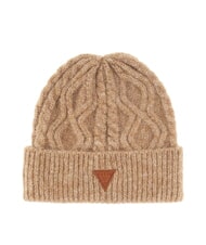 GUESS KNITTED Berretto a trecce con risvolto - Cappelli