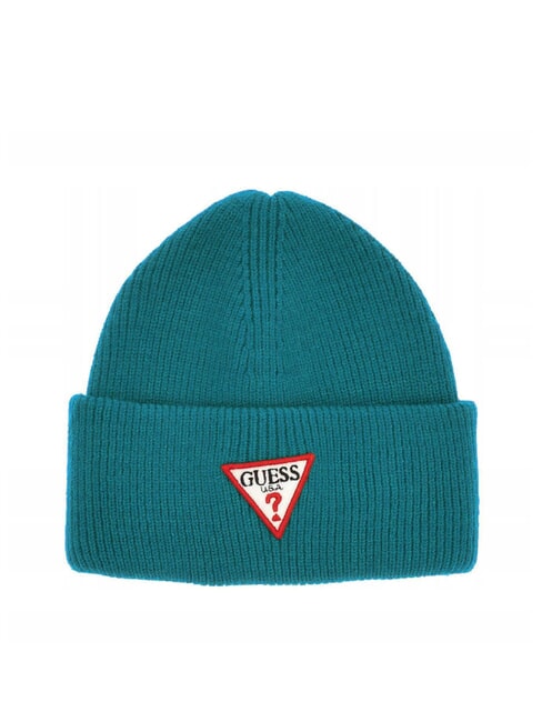 GUESS PATCH TRIANGOLO Berretto con risvolto grey - Cappelli