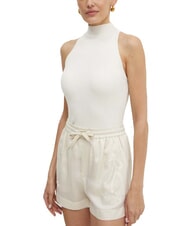 GUESS BLAIR Canotta halter a lupetto cremwhi - T-shirt e Top Donna - 1