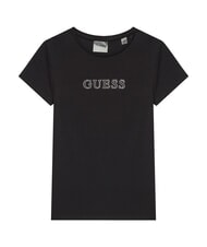 GUESS MINI ME KIDS T-shirt logo strass - T-shirt Bambino