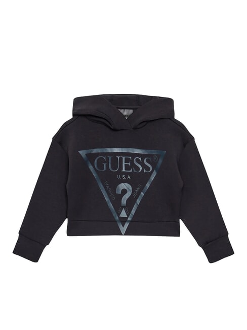 GUESS KIDS Felpa st logo con cappuccio blue graphite grey - Felpe Bambini
