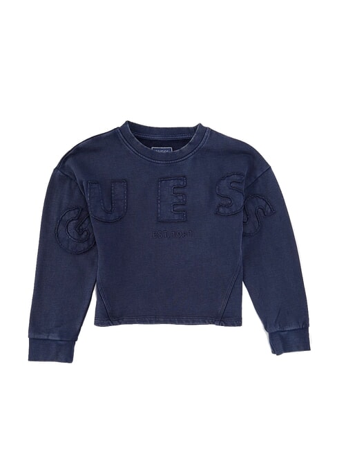 GUESS ACTIVE Felpa jeansata secret blue - Felpe Bambini