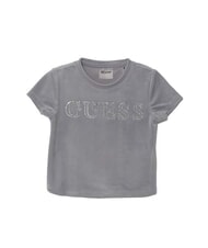 GUESS MINI ME T-shirt crop con logo strass - T-shirt Bambino