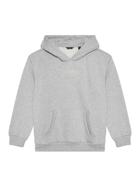 GUESS KIDS Felpa con cappuccio e tasca light stone heather - Felpe Bambini