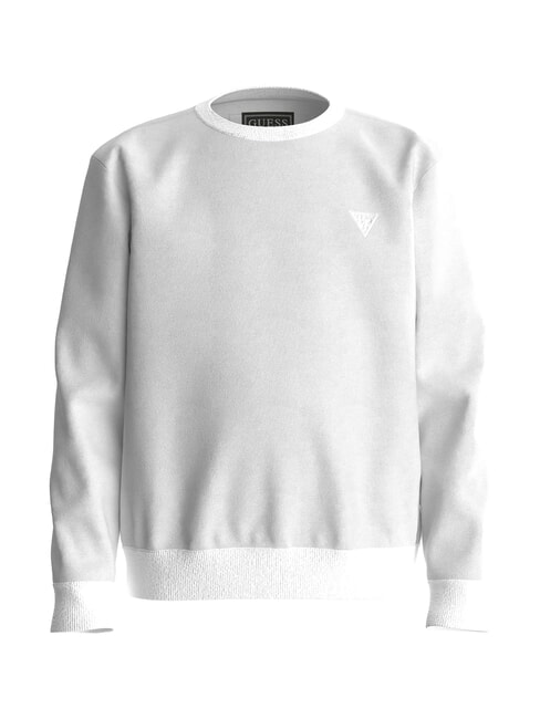 GUESS KIDS Felpa oversize logo in rilievo purwhite - Felpe Bambini