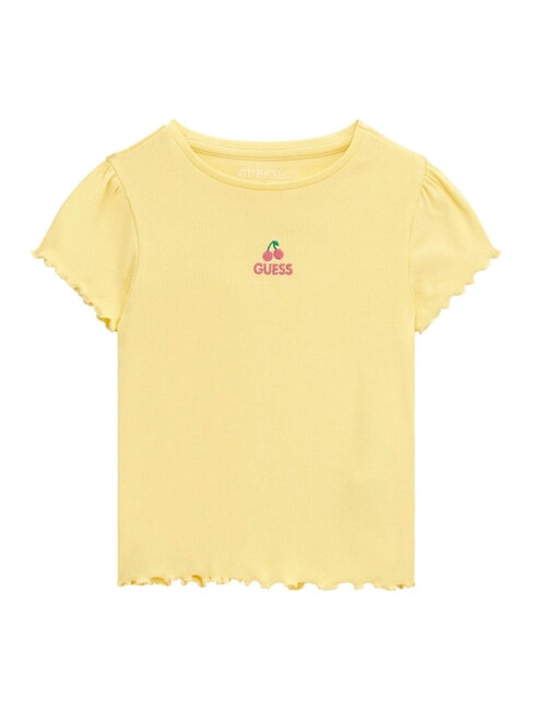 GUESS KIDS T-shirt con ricamo ciliegie saffron tea - T-shirt Bambino