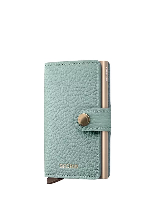 SECRID PEBBLE  Portafoglio in pelle martellata sea green - Portafogli Donna
