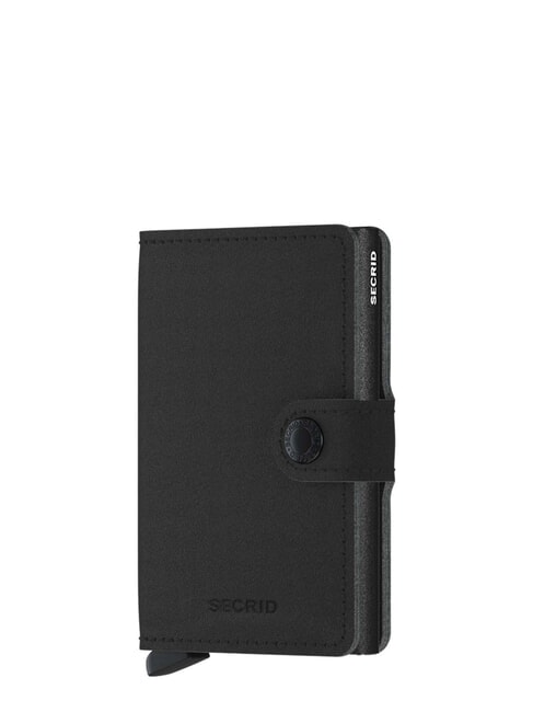 SECRID VINTAGE  Portafoglio in pelle con portacard in alluminio black - Portafogli Uomo