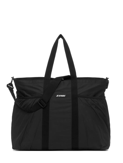 KWAY SAINT MALO Borsa shopper maxi da mare con 3 astucci black pure - Borse Donna