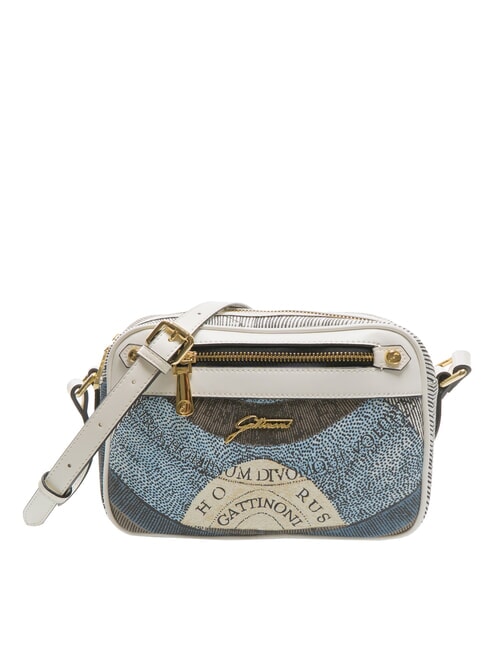 GATTINONI PLANETARIUM Borsa a tracolla con tasca luna/ white - Borse Donna