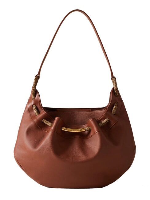 BORBONESE FILO Sacca a spalla, in pelle coconut - Borse Donna