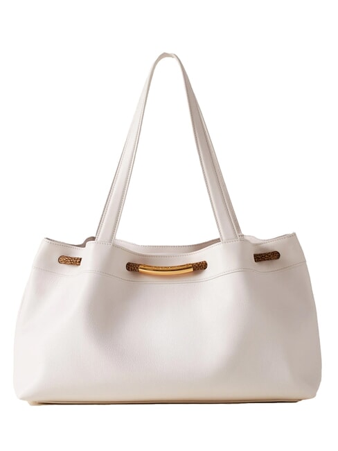 BORBONESE FILO  Borsa a spalla, in pelle bianco - Borse Donna